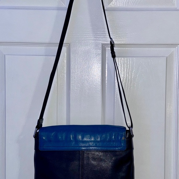 Coach Sullivan Small Messenger Sport Calf Leather Midnight/Denim F72108 - Picture 8 of 13